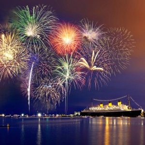 Vuurwerk aan het water